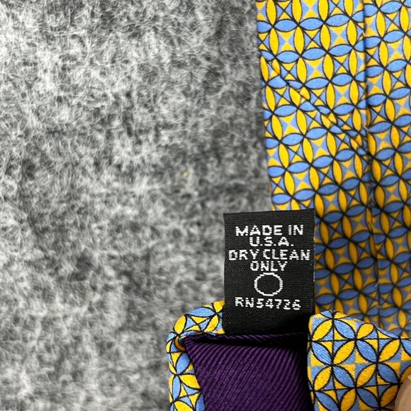 Ventura Tie Men Silk USA made Vintage 58" long 3" wide Designer - Picture 7 of 10